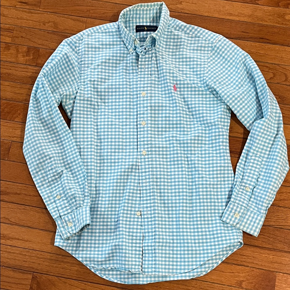 Ralph Lauren Light Blue Gingham Men's Shirt